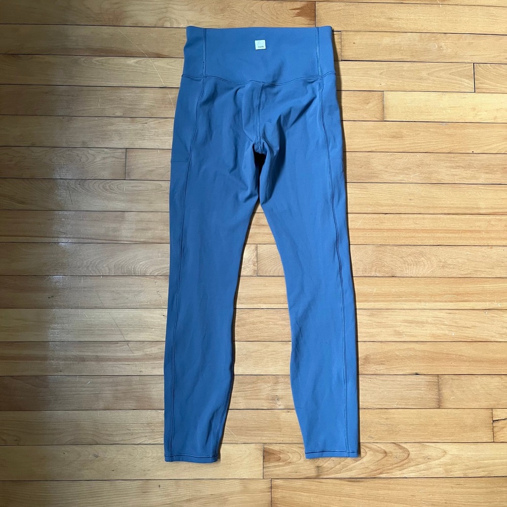 Vuori Daily Pocket Legging Azure Blue High Rise 7/8 Workout Yoga Pants VW446 S - Picture 1 of 10